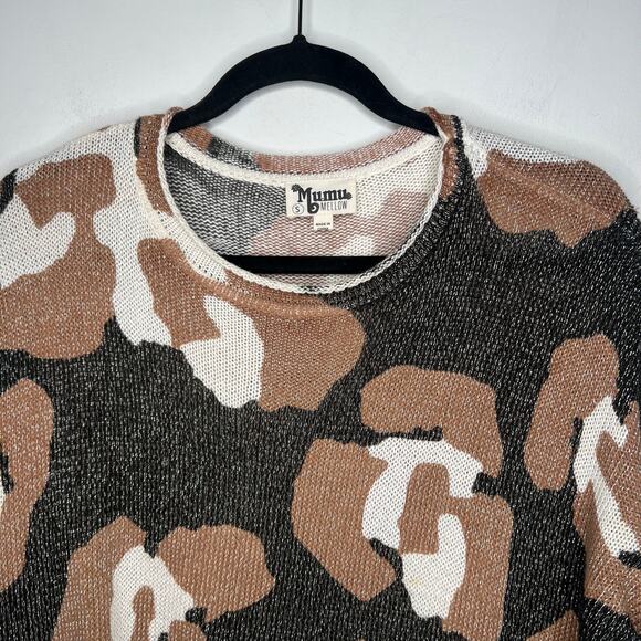 Show Me Your Mumu Cheetah Oversized Sweater Size Small - Picture 5 of 6